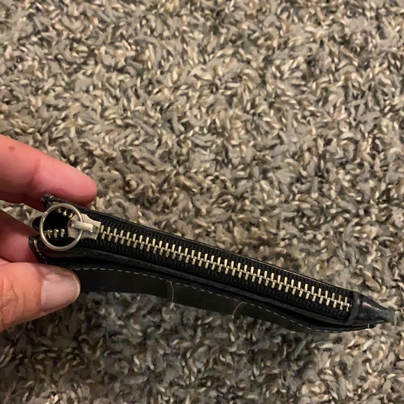 Coach black leather keychain wallet - Picture 2 of 4